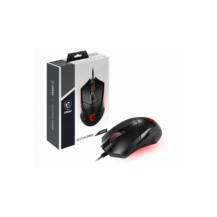 msi msi clutch gm08 raton ambidextro usb tipo a optico 4200 dpi