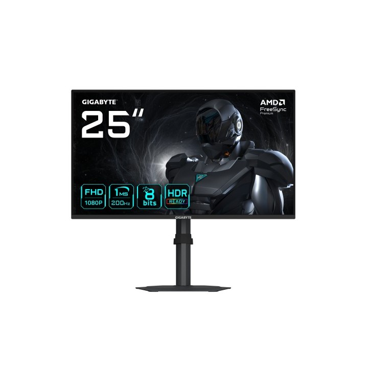 gigabyte gigabyte g25f2 monitor gaming 24,5" fhd Â? 1920 x 1080, 200hz, 1ms, 300 cd/m2, displayhdr