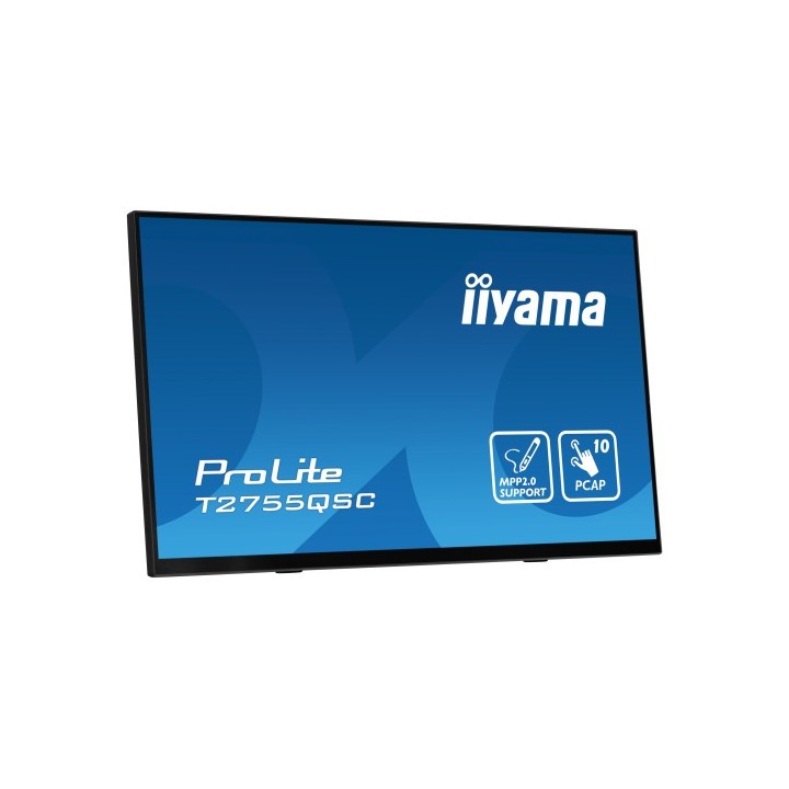 iiyama monitor iiyama 27" ips bonded pcap 10p touch, mpp2.0  active stylus  supported, 2560x1440, fl