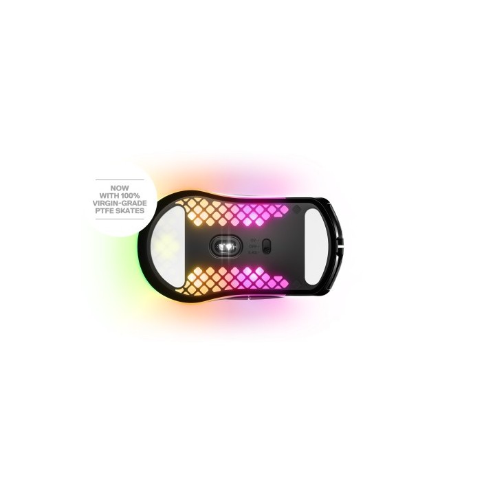 steelseries steelseries aerox 3 wireless raton mano derecha rf wireless + bluetooth optico 18000 dpi