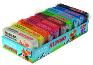 alpino bandeja plastilina 10 pastillas 50 grs alpino dp000202
