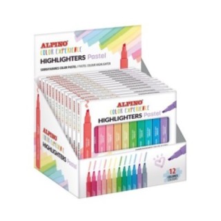 alpino estuche 12 subrayadores pastel color experience alpino su000012