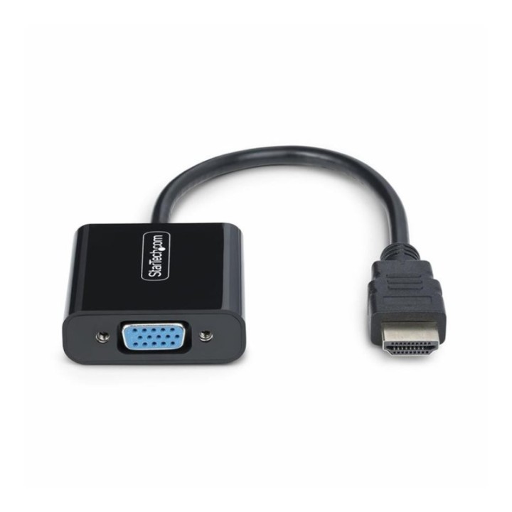 startechcom adaptador hdmi a vga startech 18.95cm    macho   hembra    negro