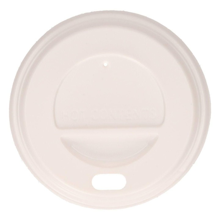 pack 100 tapas c/agujero 125ml blanco