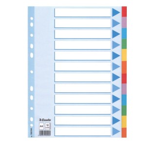 separad. esselte carton ind. color a4 112pos.