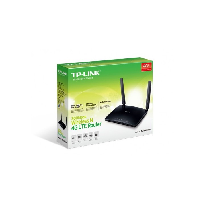 tp link tp link tl mr6400 router inalambrico banda unica  2,4 ghz  ethernet rapido 3g 4g negro