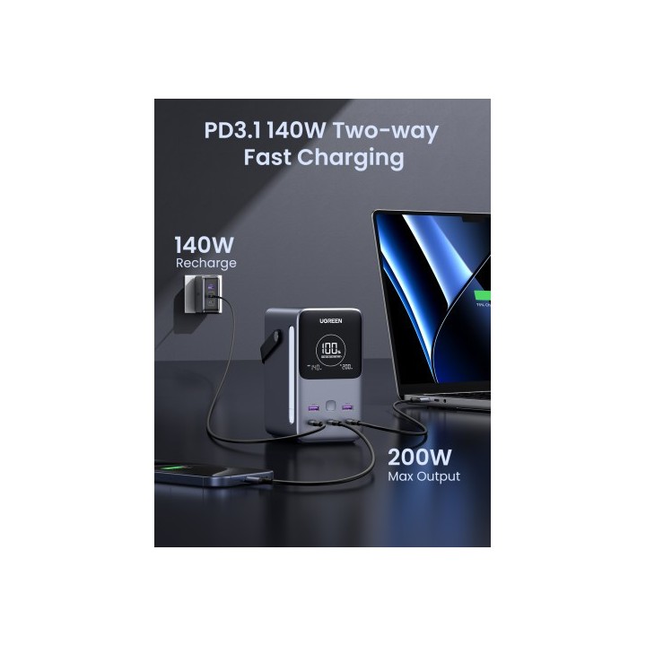 ugreen ugreen nexode power bank 48000 mah litio gris