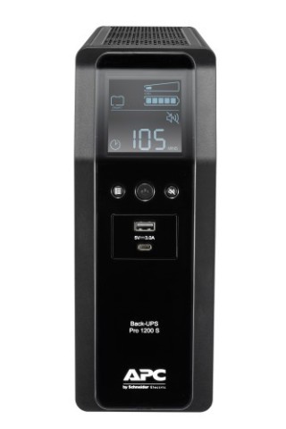 apc apc back ups pro br 1200va sistema de alimentacion ininterrumpida  ups  linea interactiva 1,2 kv