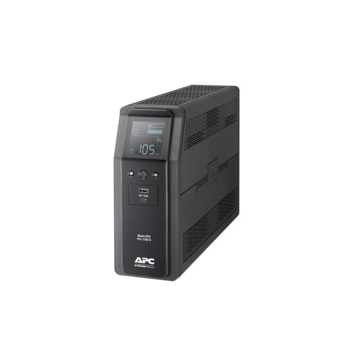 apc apc back ups pro br 1200va sistema de alimentacion ininterrumpida  ups  linea interactiva 1,2 kv