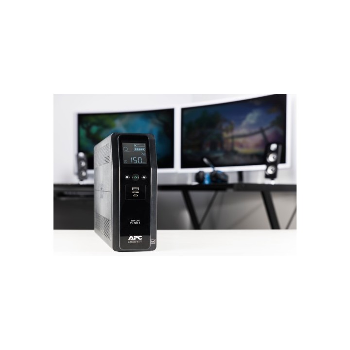 apc apc back ups pro br 1200va sistema de alimentacion ininterrumpida  ups  linea interactiva 1,2 kv
