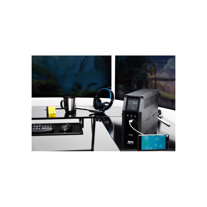 apc apc back ups pro br 1200va sistema de alimentacion ininterrumpida  ups  linea interactiva 1,2 kv