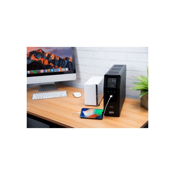 apc apc back ups pro br 1200va sistema de alimentacion ininterrumpida  ups  linea interactiva 1,2 kv