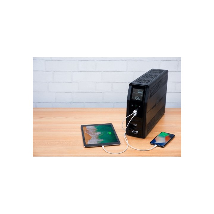 apc apc back ups pro br 1200va sistema de alimentacion ininterrumpida  ups  linea interactiva 1,2 kv