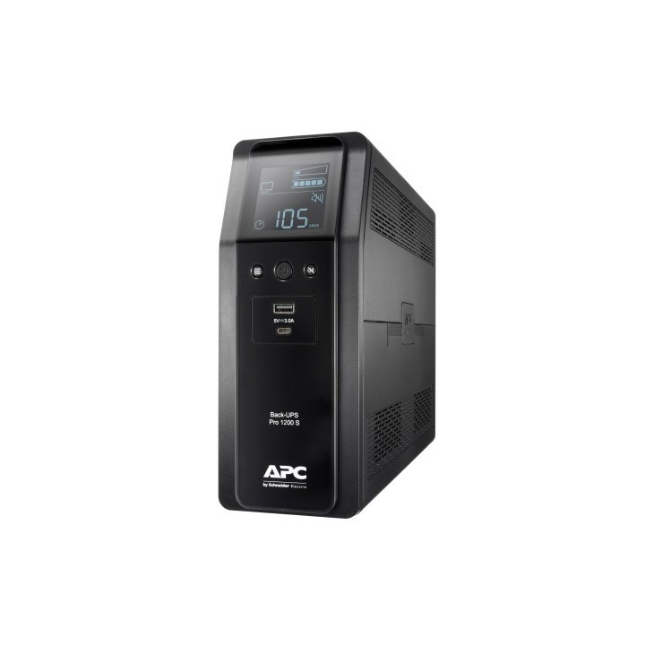 apc apc back ups pro br 1200va sistema de alimentacion ininterrumpida  ups  linea interactiva 1,2 kv