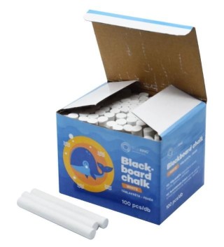 caja 100 tizas bluering blanco
