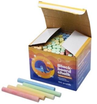 caja 100 tizas bluering colores