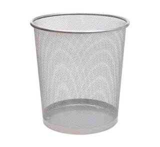 papelera rejilla metal bluering metal plata