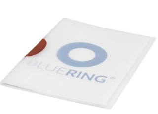 dossier bluering c/clip plastico a4 30h rojo