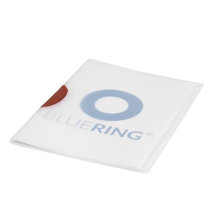 dossier bluering c/clip plastico a4 30h rojo