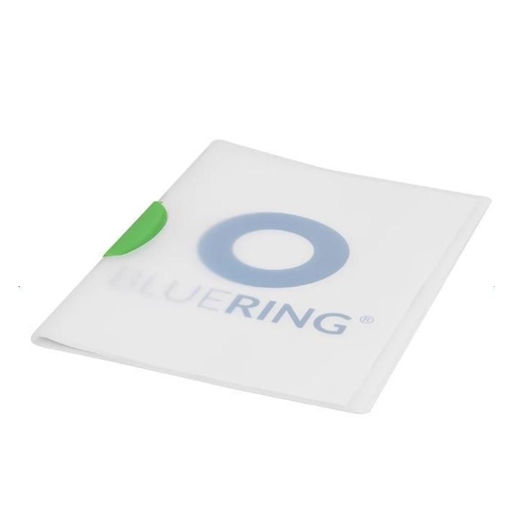 dossier bluering c/clip plastico a4 30h verde