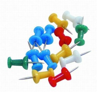 caja 50 agujas bluering colores pins