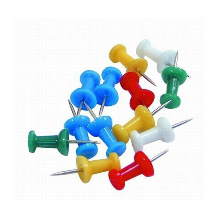 caja 50 agujas bluering colores pins