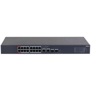 (cs4220-16gt-240) dahua switch poe 16 puertos gigabit + 2 uplink gigabit rj45 + 2sfp gigabit 240w ma