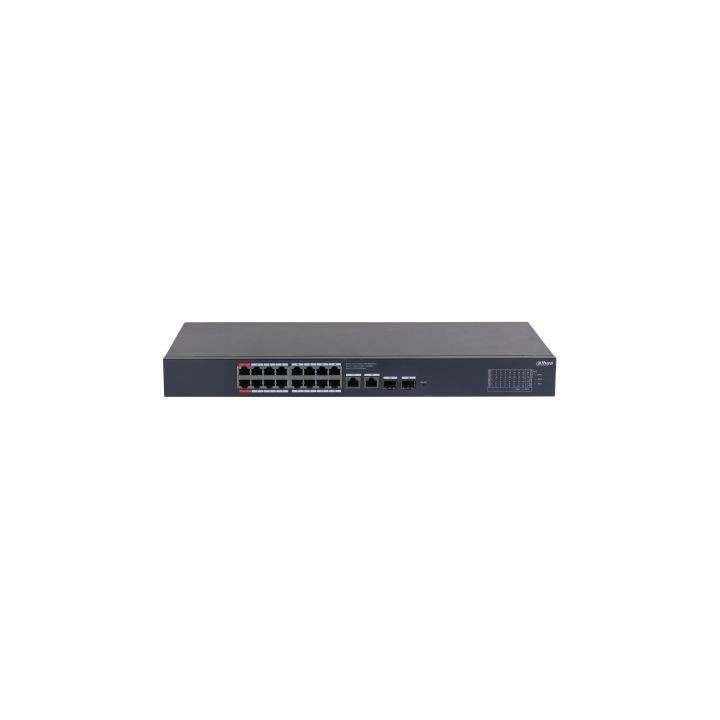 (cs4220-16gt-240) dahua switch poe 16 puertos gigabit + 2 uplink gigabit rj45 + 2sfp gigabit 240w ma