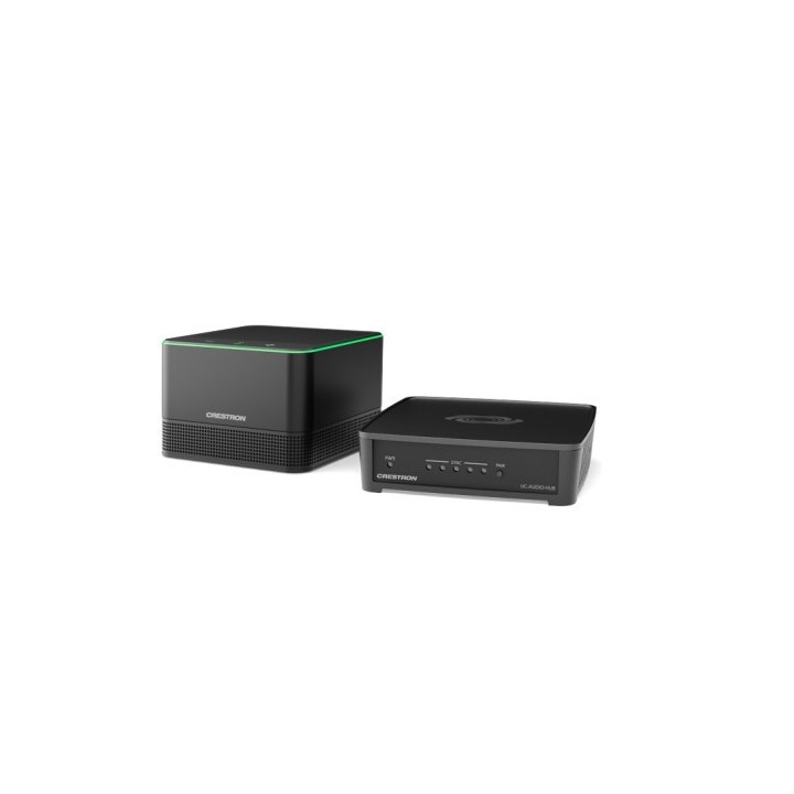 crestron crestron crestron flex pod wireless audio kit with hub and pod, black  uc audio 1 b dr2 kit