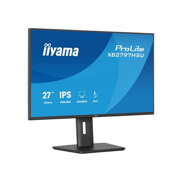 iiyama monitor iiyama pantalla para pc 68,6 cm  27"  1920 x 1080 pixeles full hd led panel ips ajust