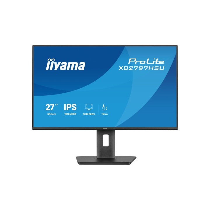 iiyama monitor iiyama pantalla para pc 68,6 cm  27"  1920 x 1080 pixeles full hd led panel ips ajust