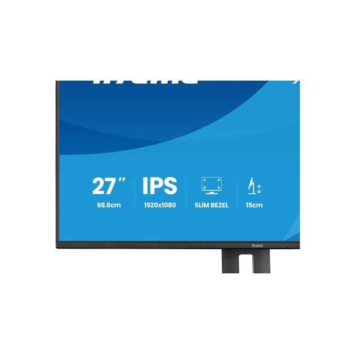 iiyama monitor iiyama pantalla para pc 68,6 cm  27"  1920 x 1080 pixeles full hd led panel ips ajust