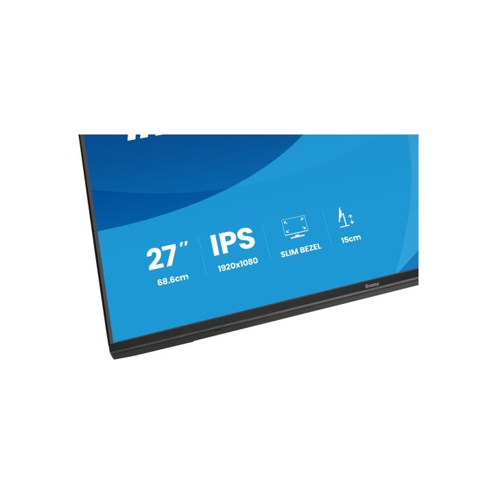 iiyama monitor iiyama pantalla para pc 68,6 cm  27"  1920 x 1080 pixeles full hd led panel ips ajust