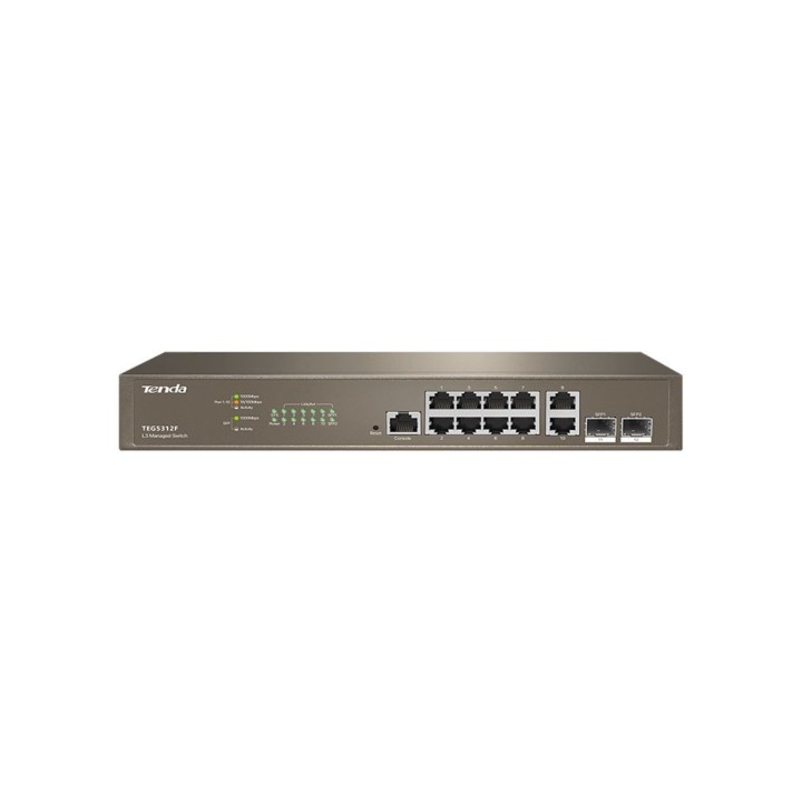 ip - com switch 12 puertos ipcom teg5312f 10 puertos gigabit ethetnet 2 puertos sfp gestionable l3