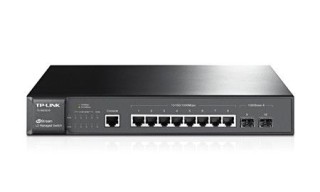 tp-link switch administrado jetstream 8 puertos gigabit l2 + 2 ranuras sfp, omada sdn controller