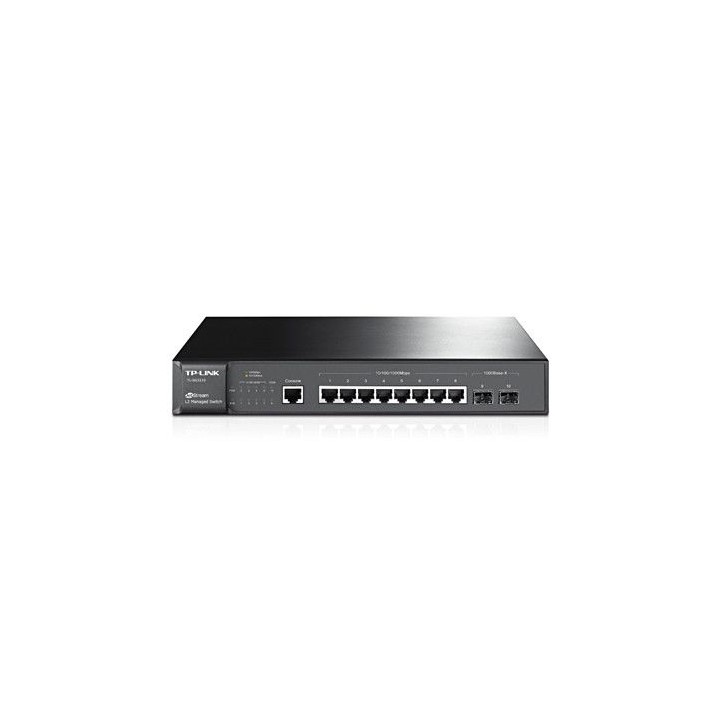 tp-link switch administrado jetstream 8 puertos gigabit l2 + 2 ranuras sfp, omada sdn controller