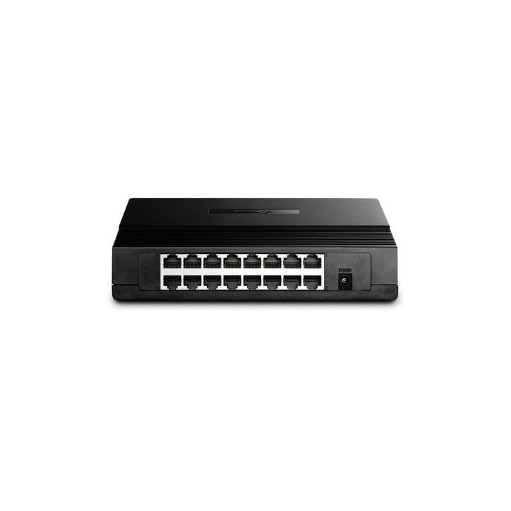 switch fast ethernet tp-link con 16 puertos de escritorio y para montaje en rack