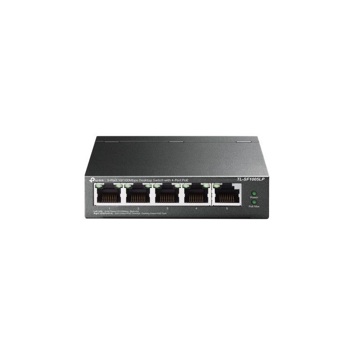 tp-link tl-sf1005lp switch no administrado fast ethernet (10/100) energia sobre ethernet (poe) negro
