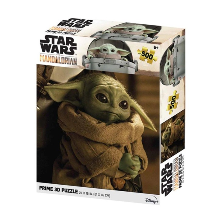 prime 3d puzle lenticular prime 3d 500 piezas the mandalorian grogu cargado 500 piezas