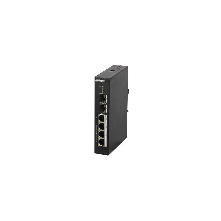 (dh-pfs4206-4p-96) dahua switch poe l2 gestionable 3 puertos + 1 uplink gigabit hipoe + 2 sfp