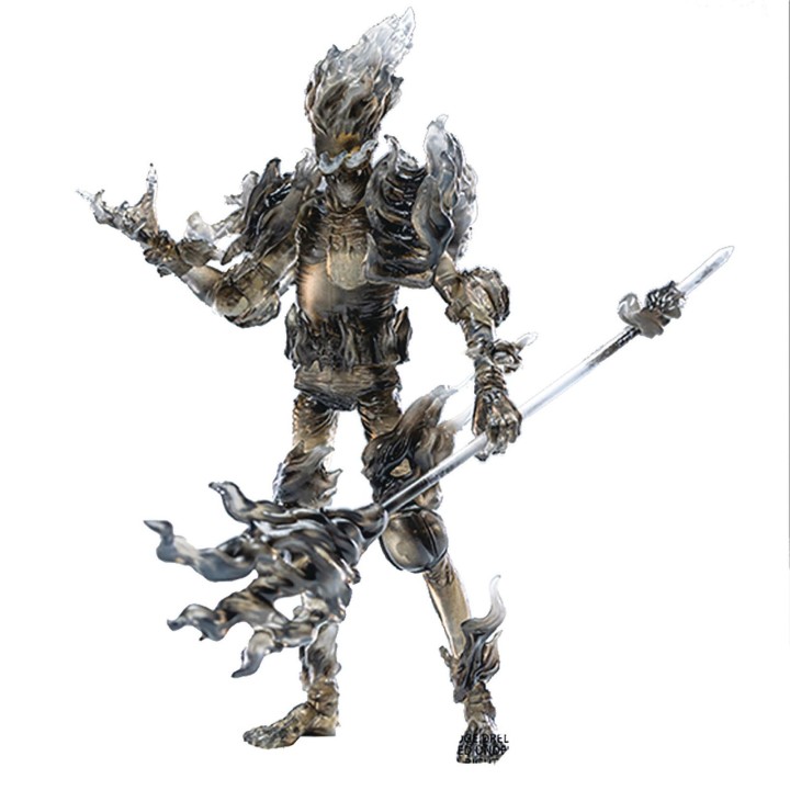 diamond collection figura diamond collection juez dredd judge fire black & white mini scale previews