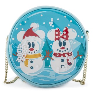 loungefly bolso loungefly disney minnie y mickey mu?ecos de nieve