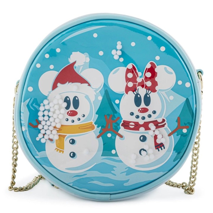 loungefly bolso loungefly disney minnie y mickey mu?ecos de nieve