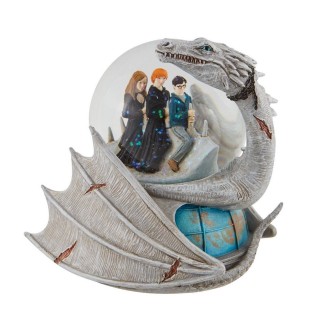 enesco figura enesco bola de agua decorativa harry potter dragon ucraniano harry ron y hermione