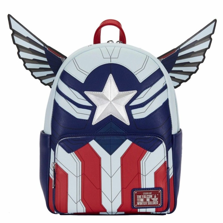 loungefly mini mochila loungefly marvel falcon capit?n am?rica cosplay
