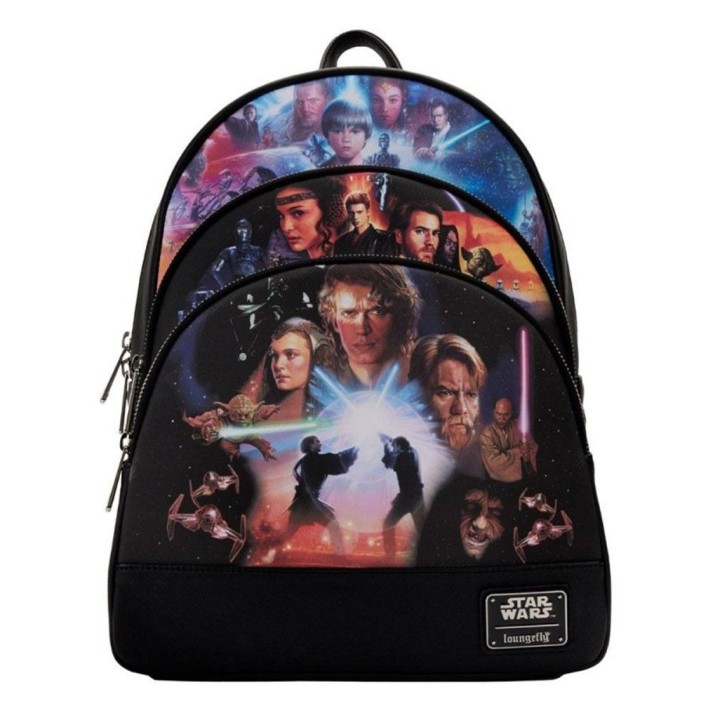 loungefly mini mochila loungefly star wars trilogia 2