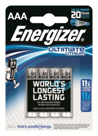 blister 4 pilas ultim lithium tipo l92 (aaa) energizer 639171