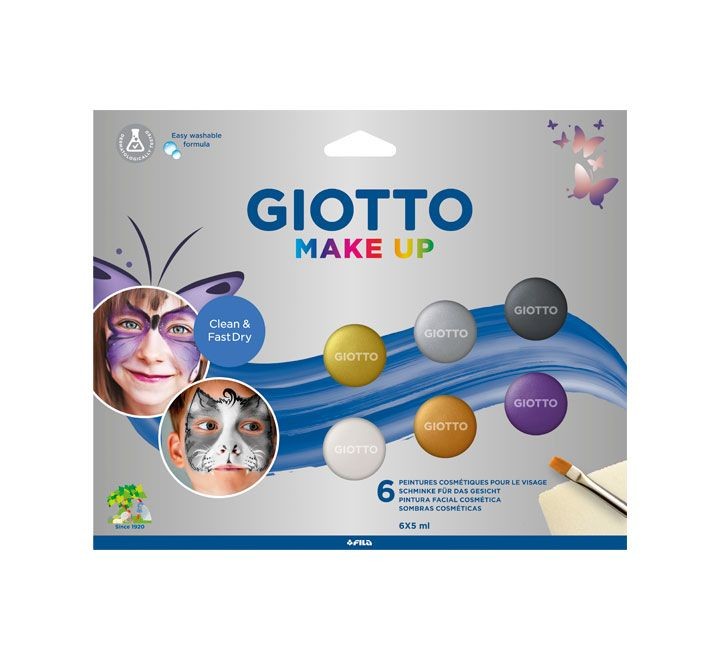 set 6 botes giotto make up metallic stdo