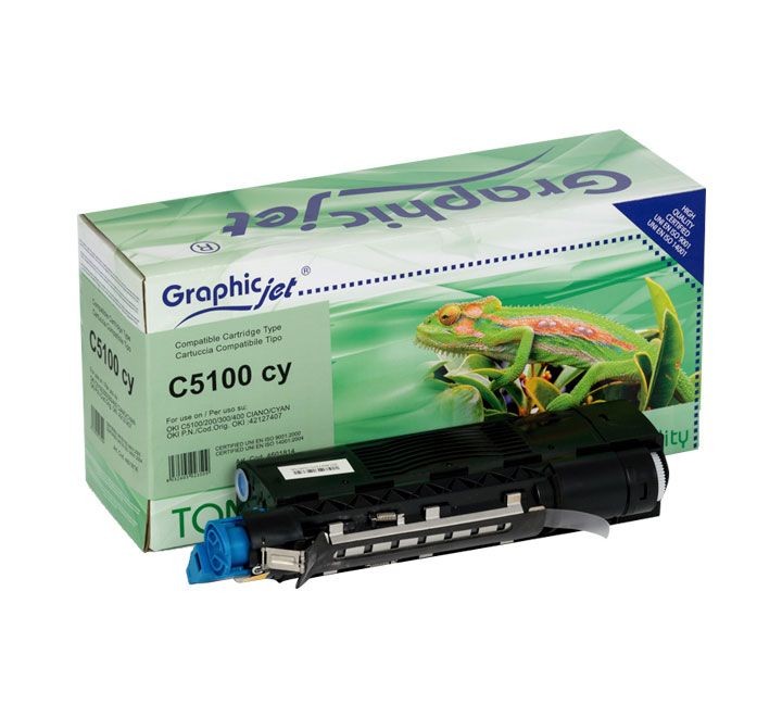 toner oki graphicjet 42127407 5k cyan