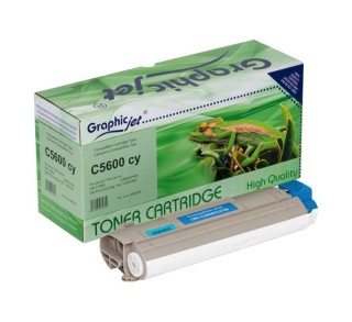 toner oki graphicjet 43381907 2k cyan